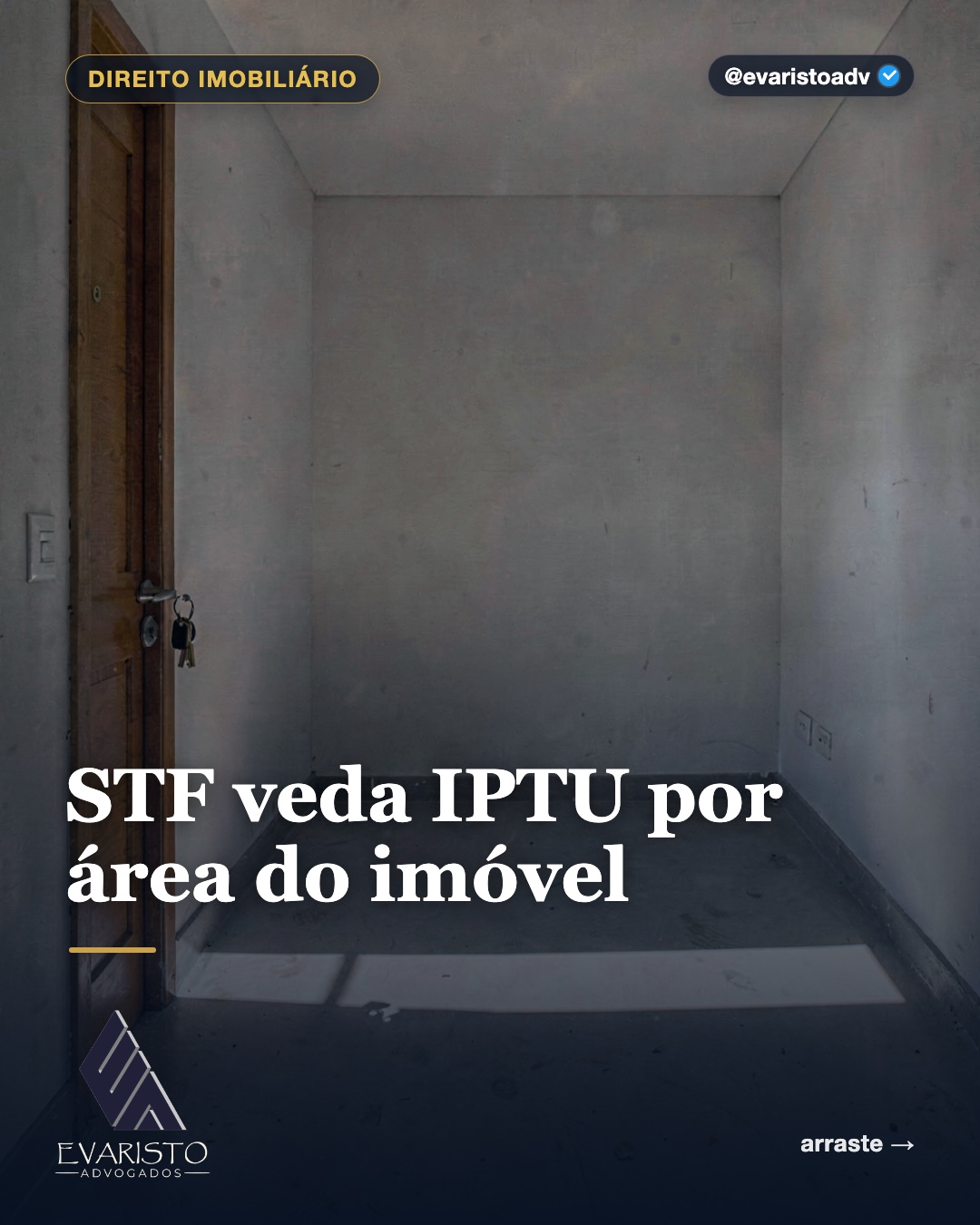 Capa do carrossel — STF veda IPTU por área do imóvel