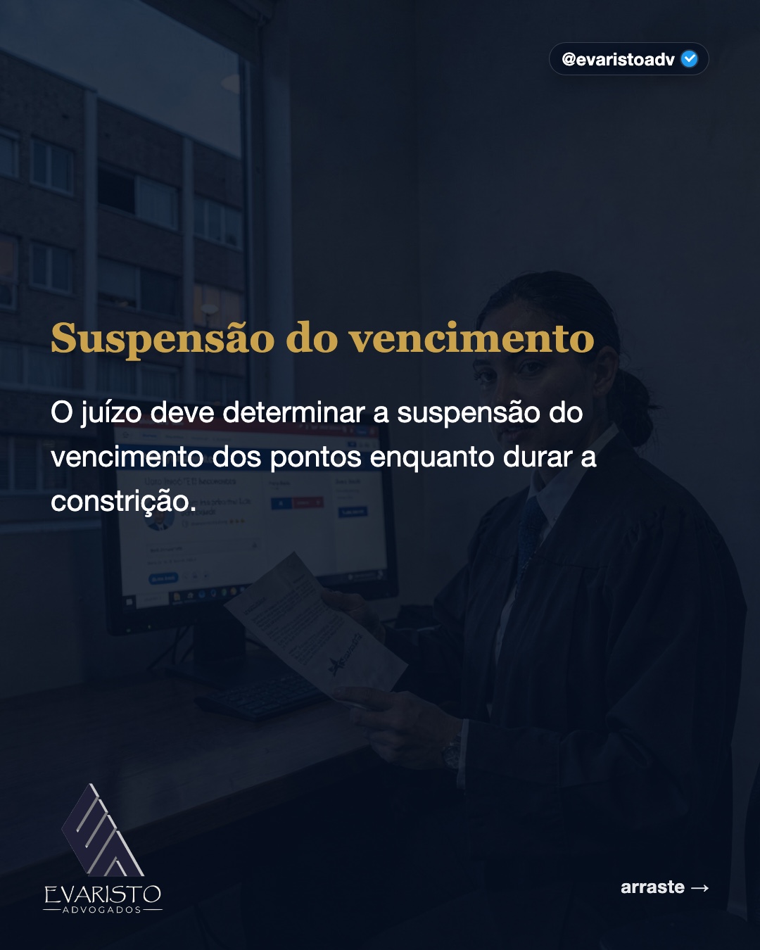 Arte 4 — Suspensão do vencimento