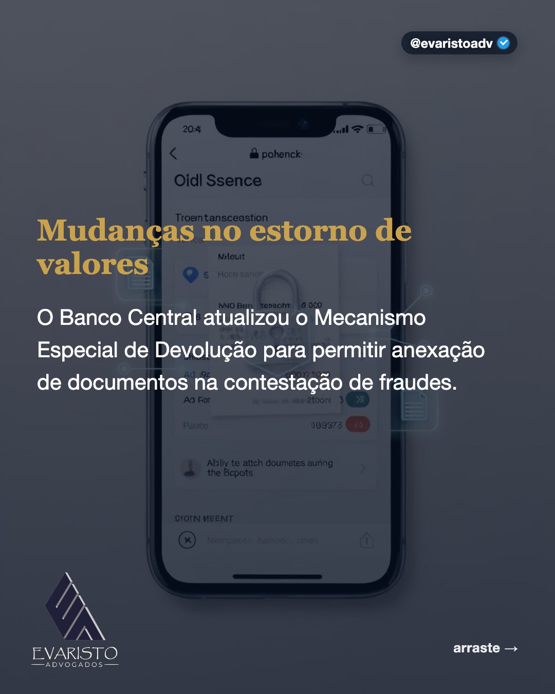 Arte 2 — Mudanças no estorno de valores