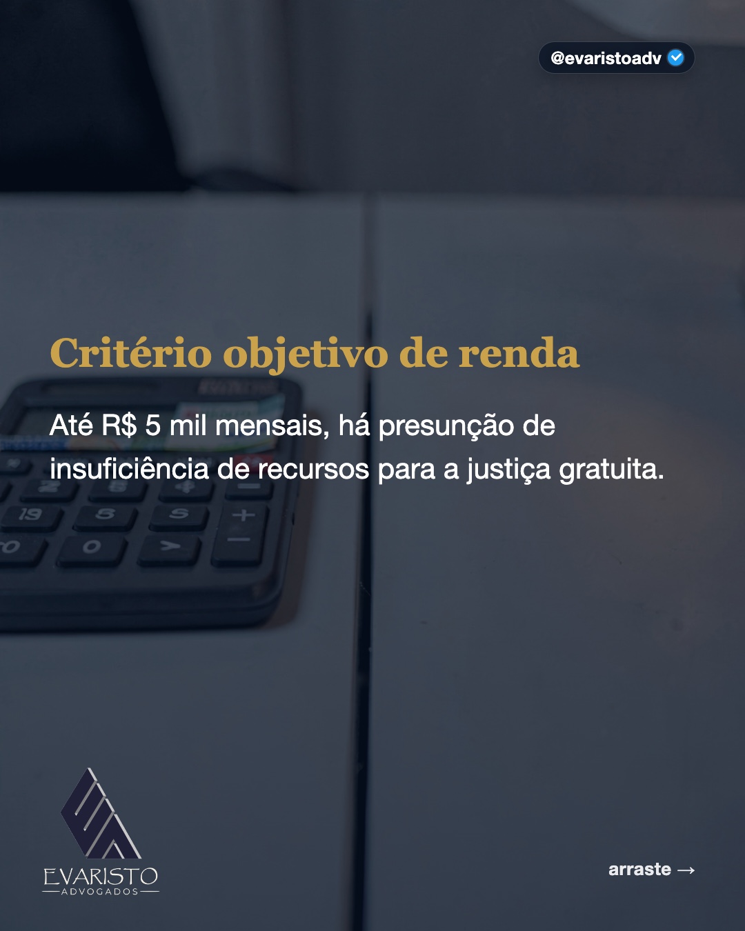 Arte 2 — Critério objetivo de renda