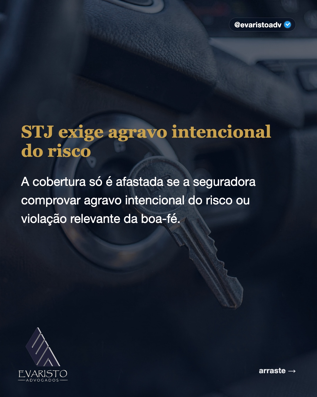 Arte 3 — STJ exige agravo intencional do risco