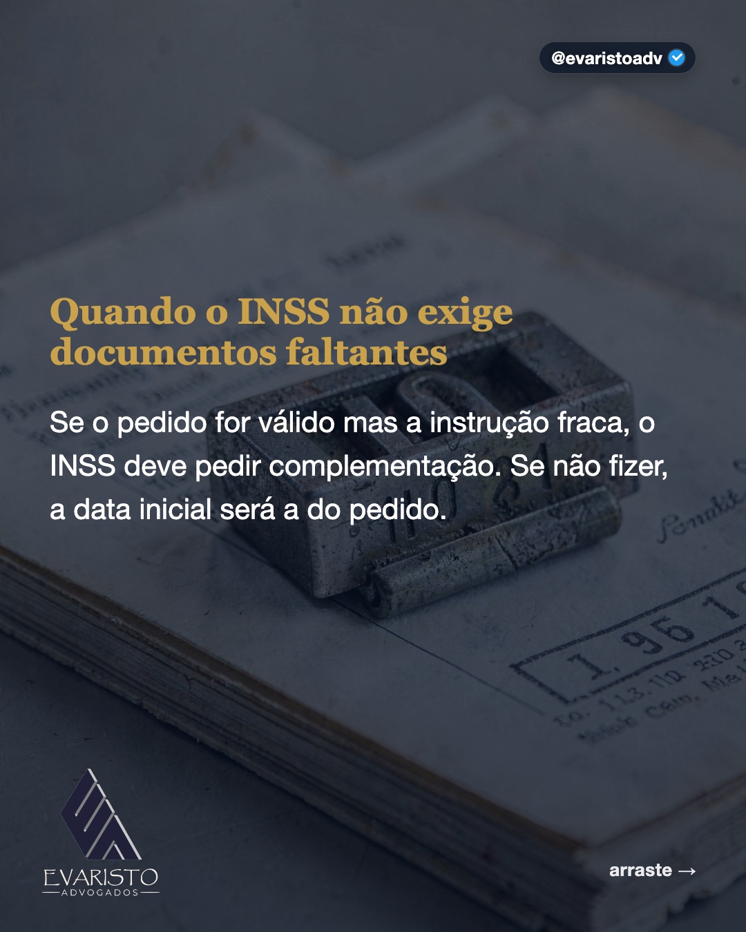 Arte 3 — Quando o INSS não exige documentos faltantes