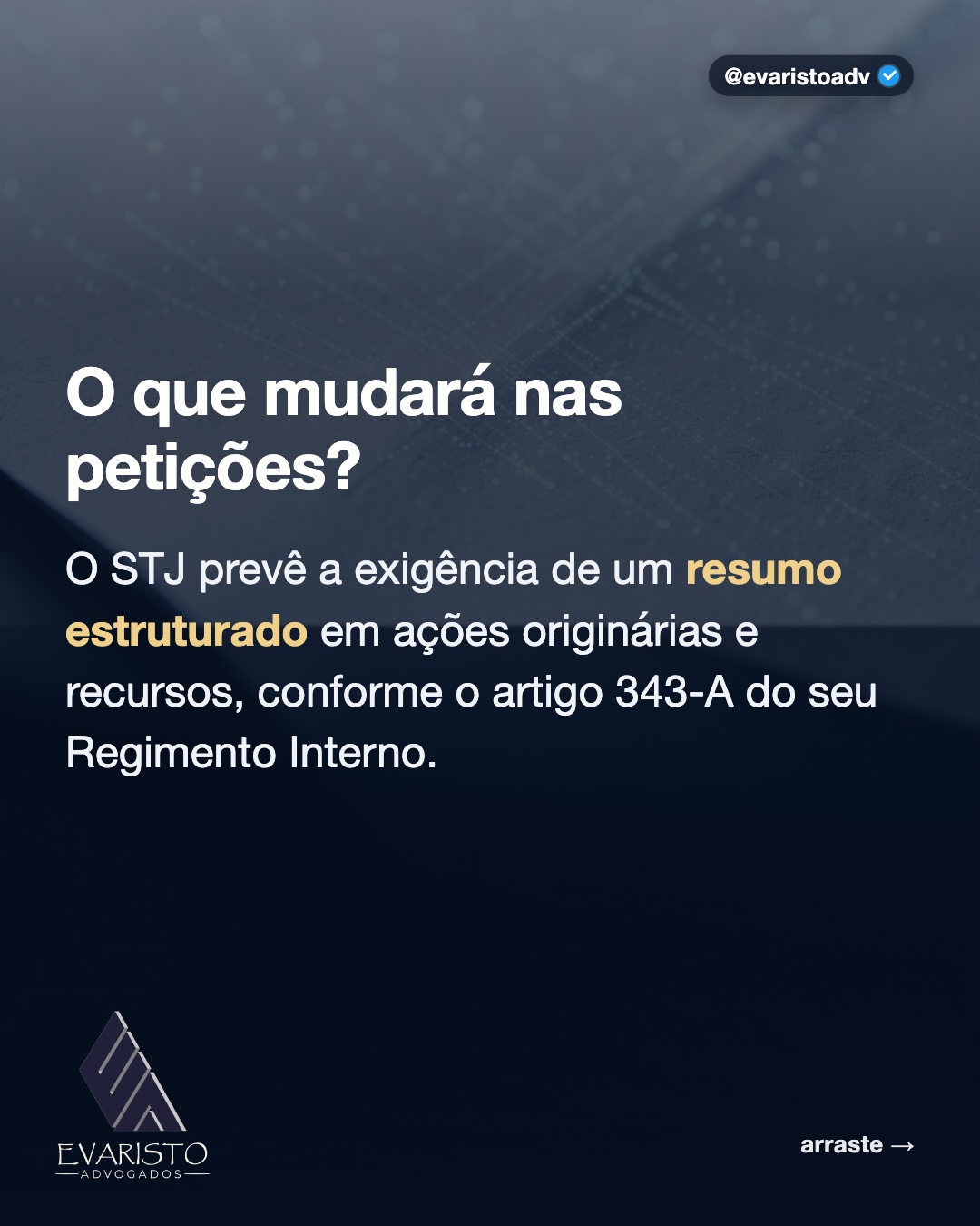 Arte 2 — O que mudará nas petições?