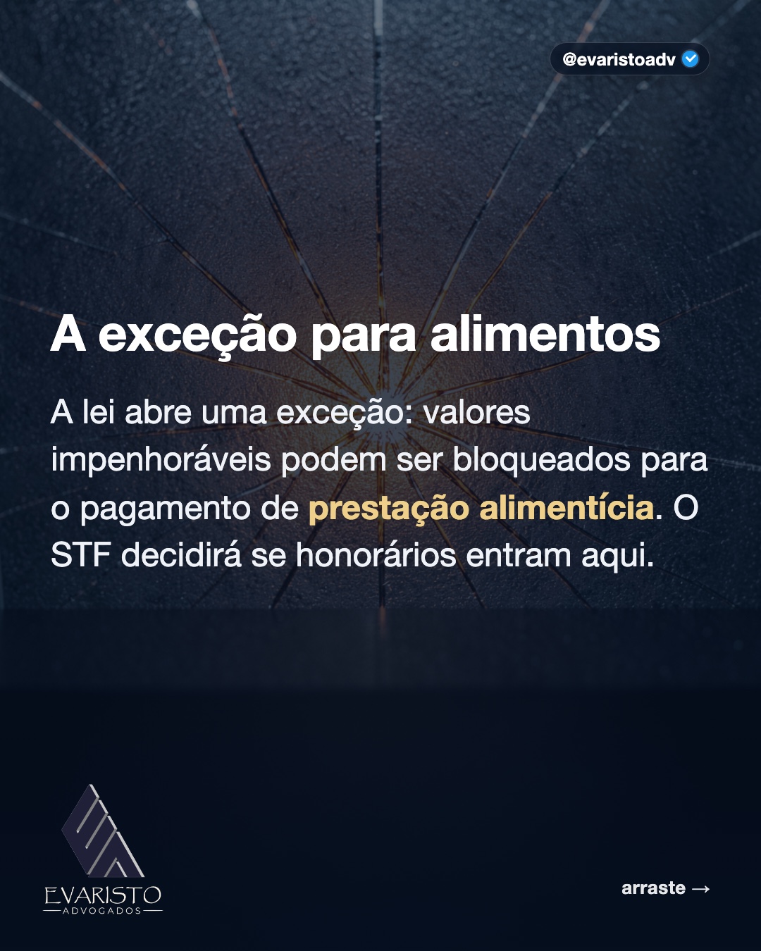 Arte 5 — A exceção para alimentos