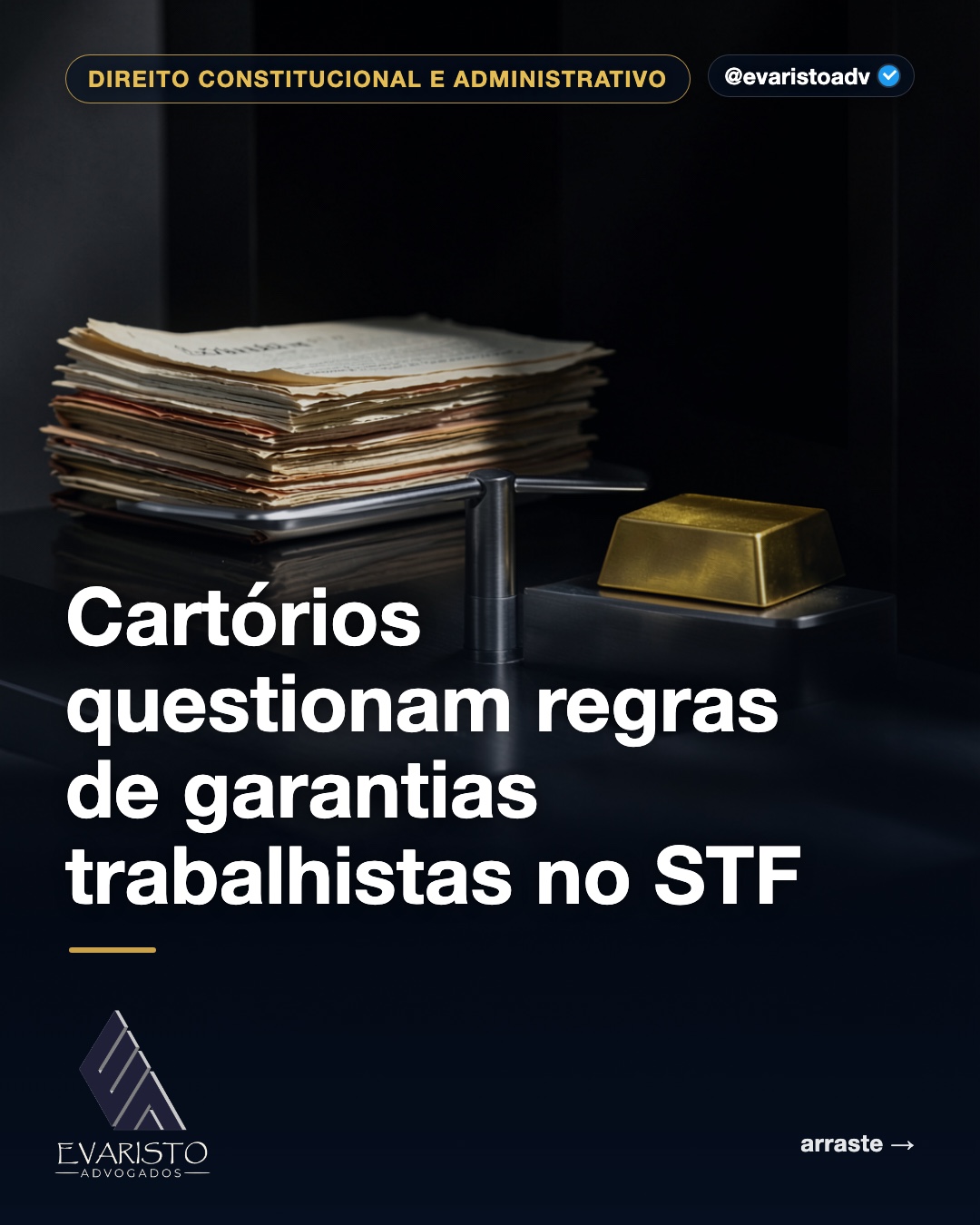 Capa do carrossel — Cartórios questionam regras de garantias trabalhistas no STF