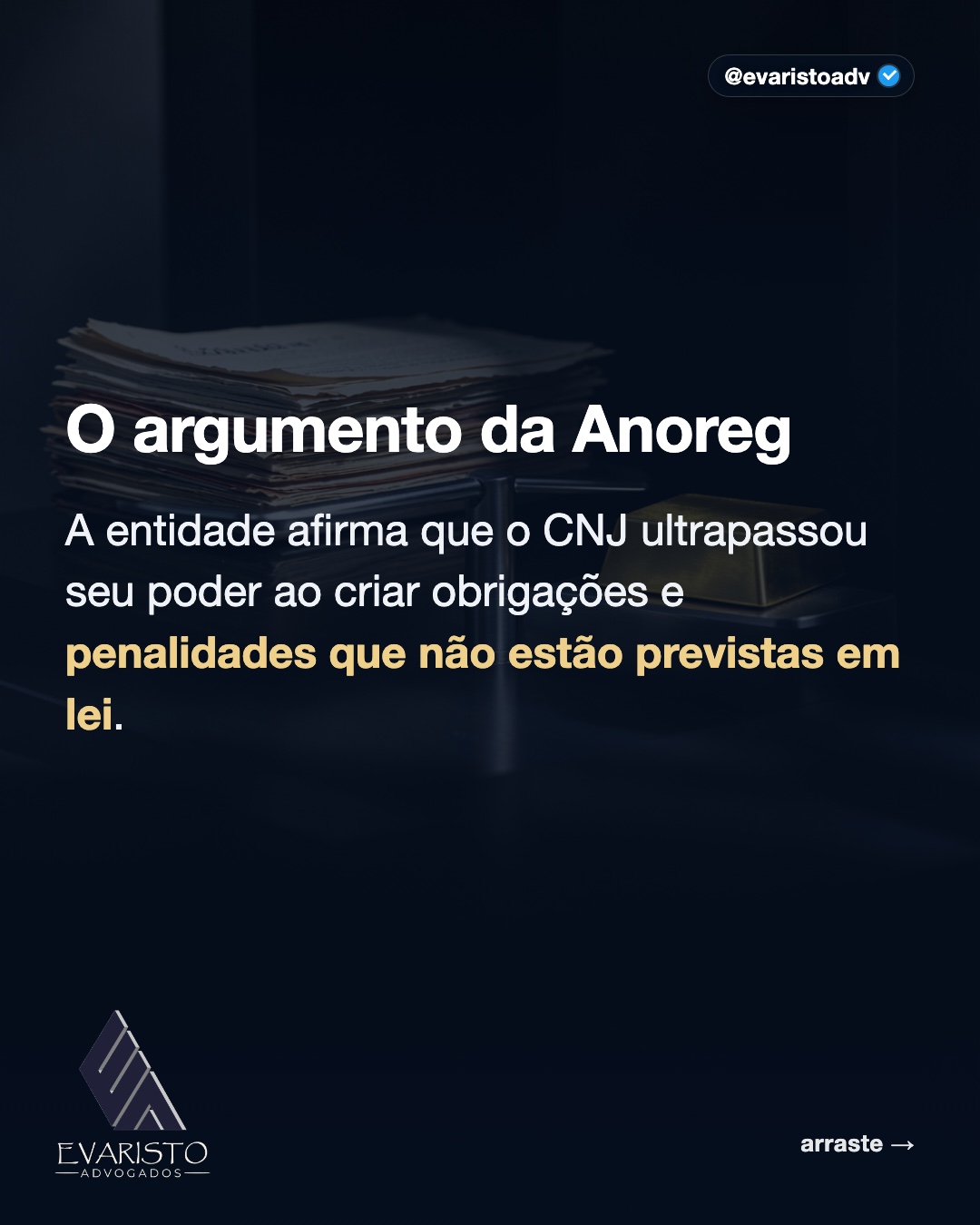 Arte 4 — O argumento da Anoreg