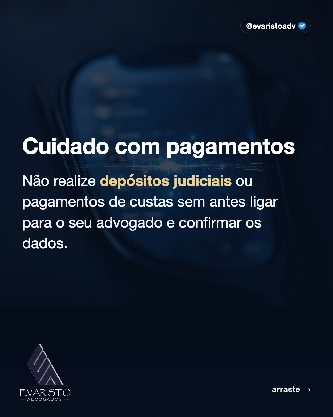 Arte 4 — Cuidado com pagamentos