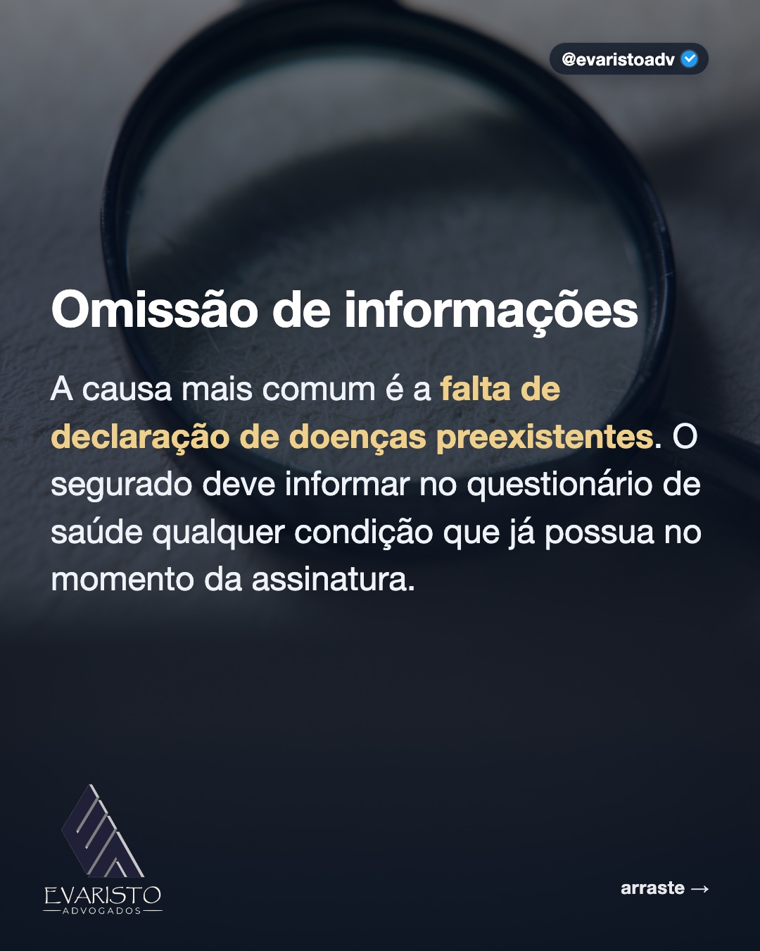 Arte 3 — Omissão de informações