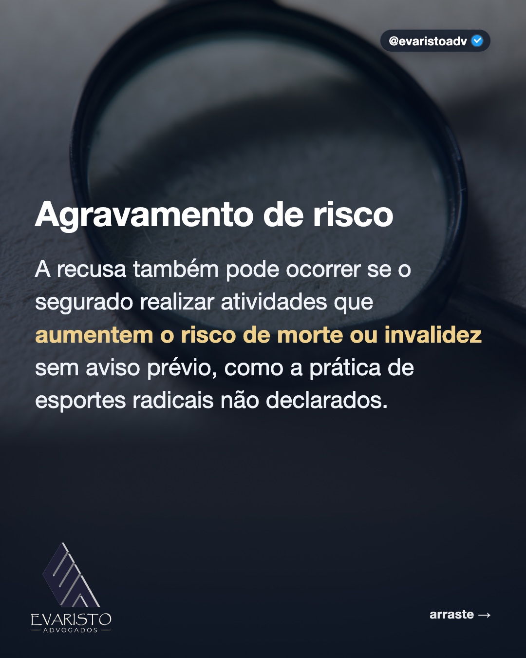 Arte 4 — Agravamento de risco