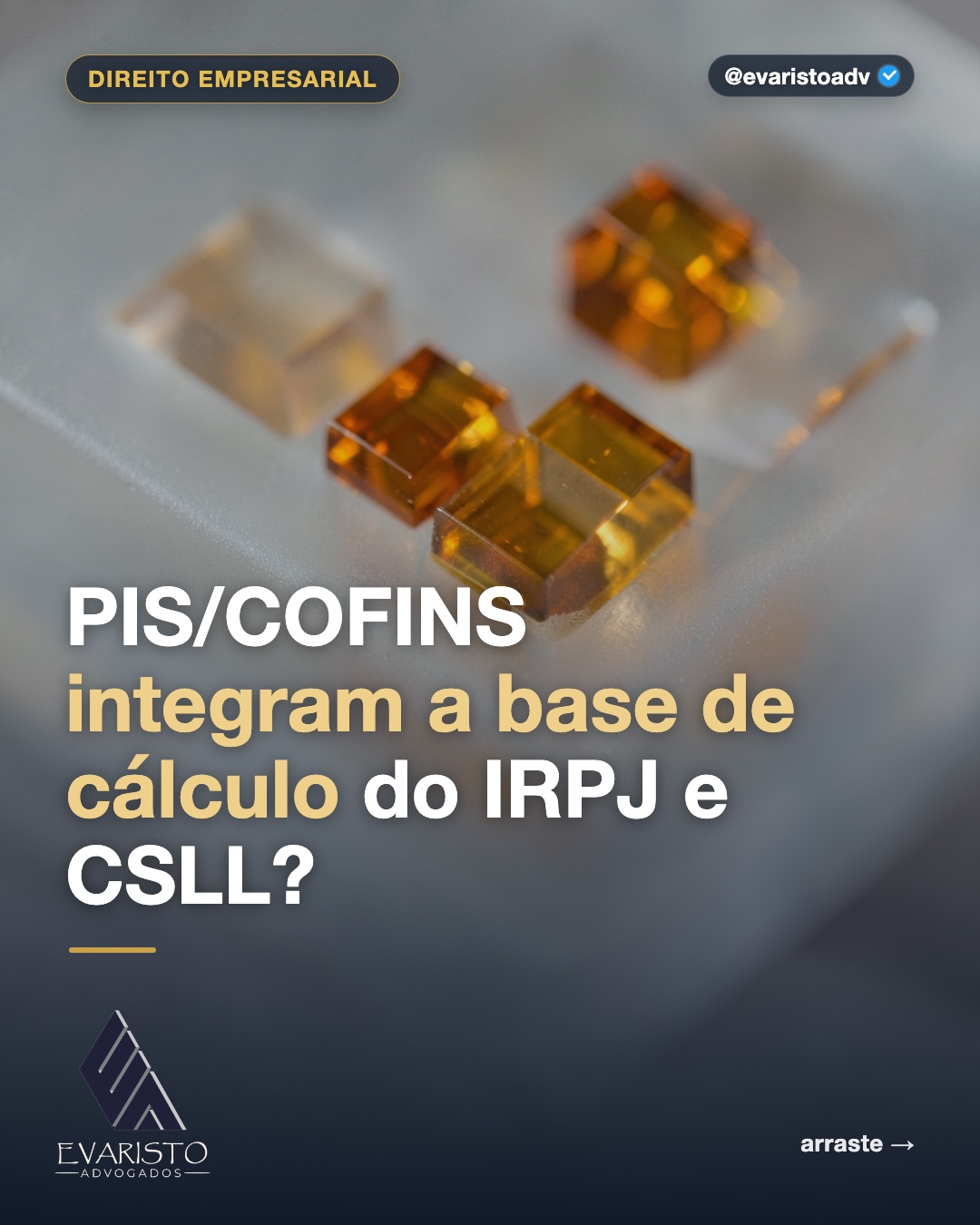 Capa do carrossel — PIS/COFINS integram a base de cálculo do IRPJ e CSLL?