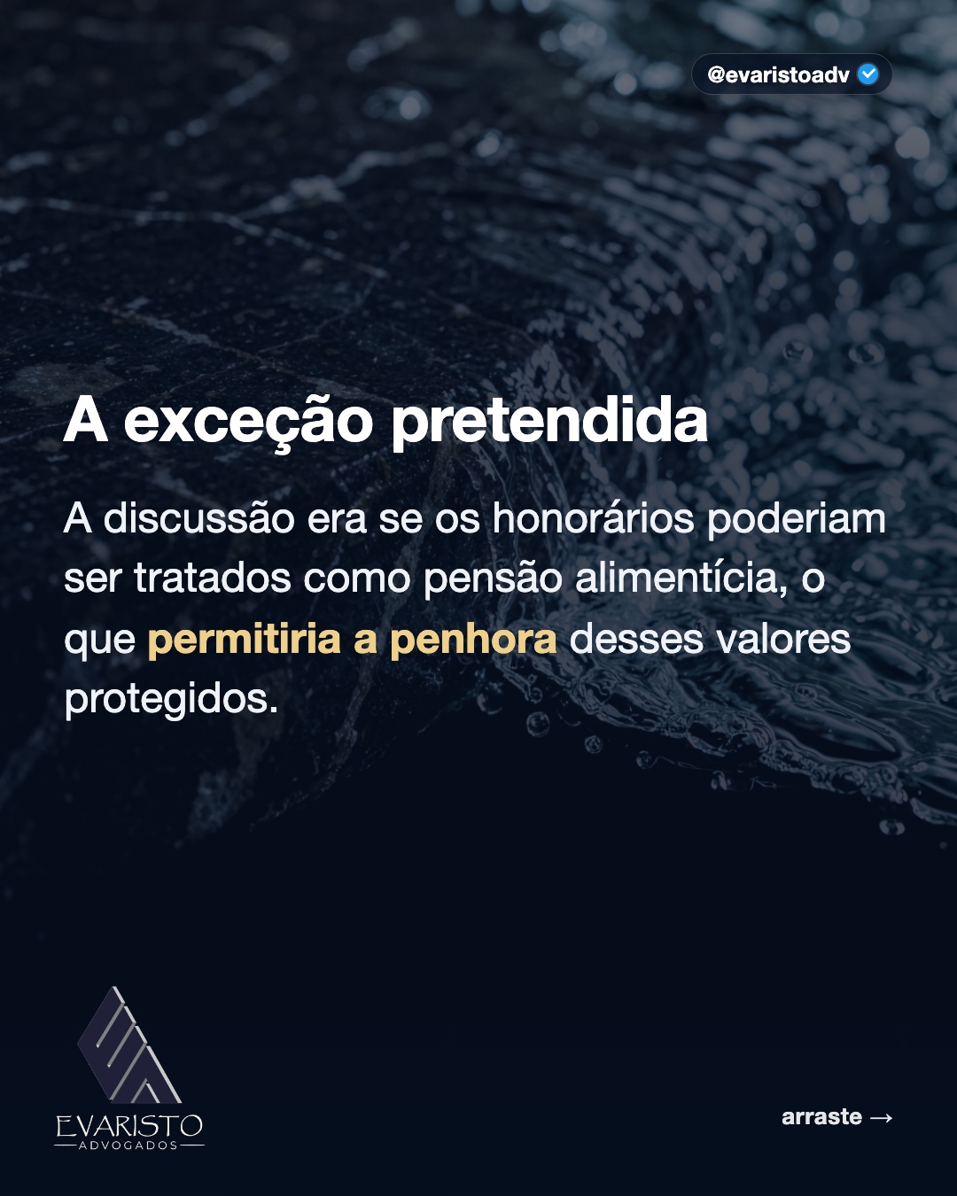 Arte 4 — A exceção pretendida