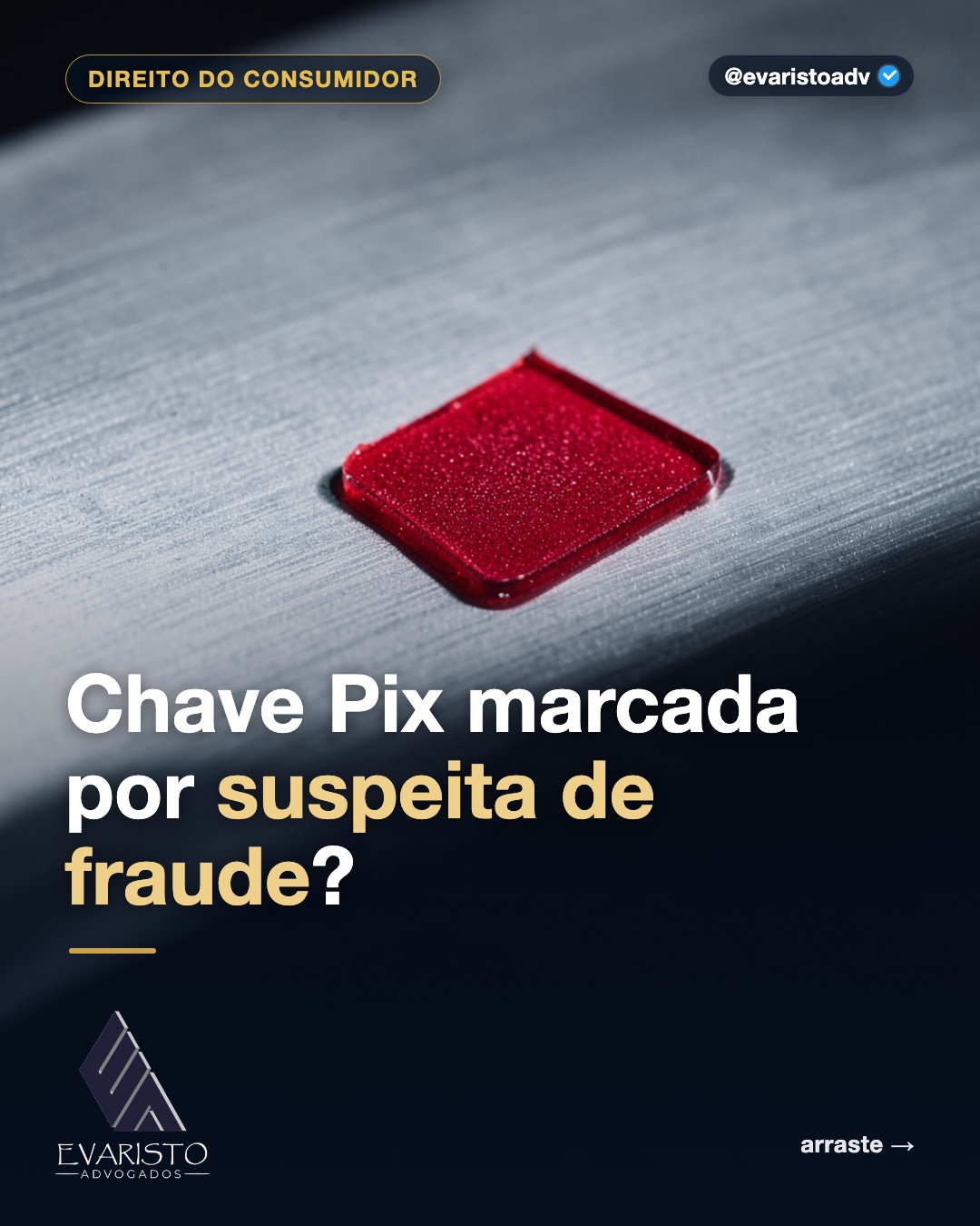 Capa do carrossel — Chave Pix marcada por suspeita de fraude?