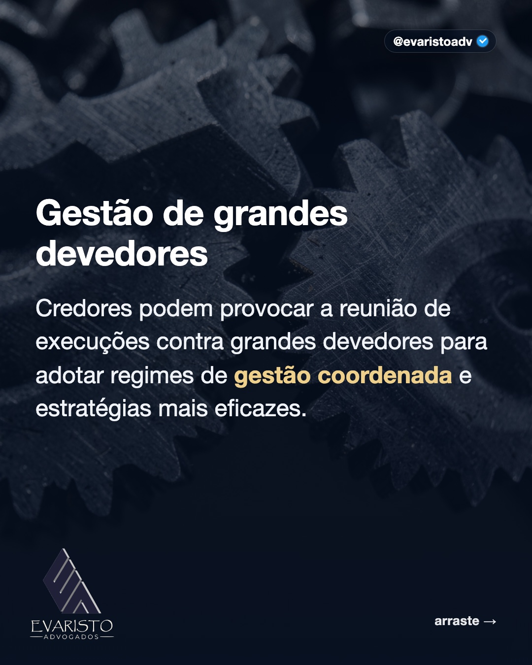 Arte 5 — Gestão de grandes devedores