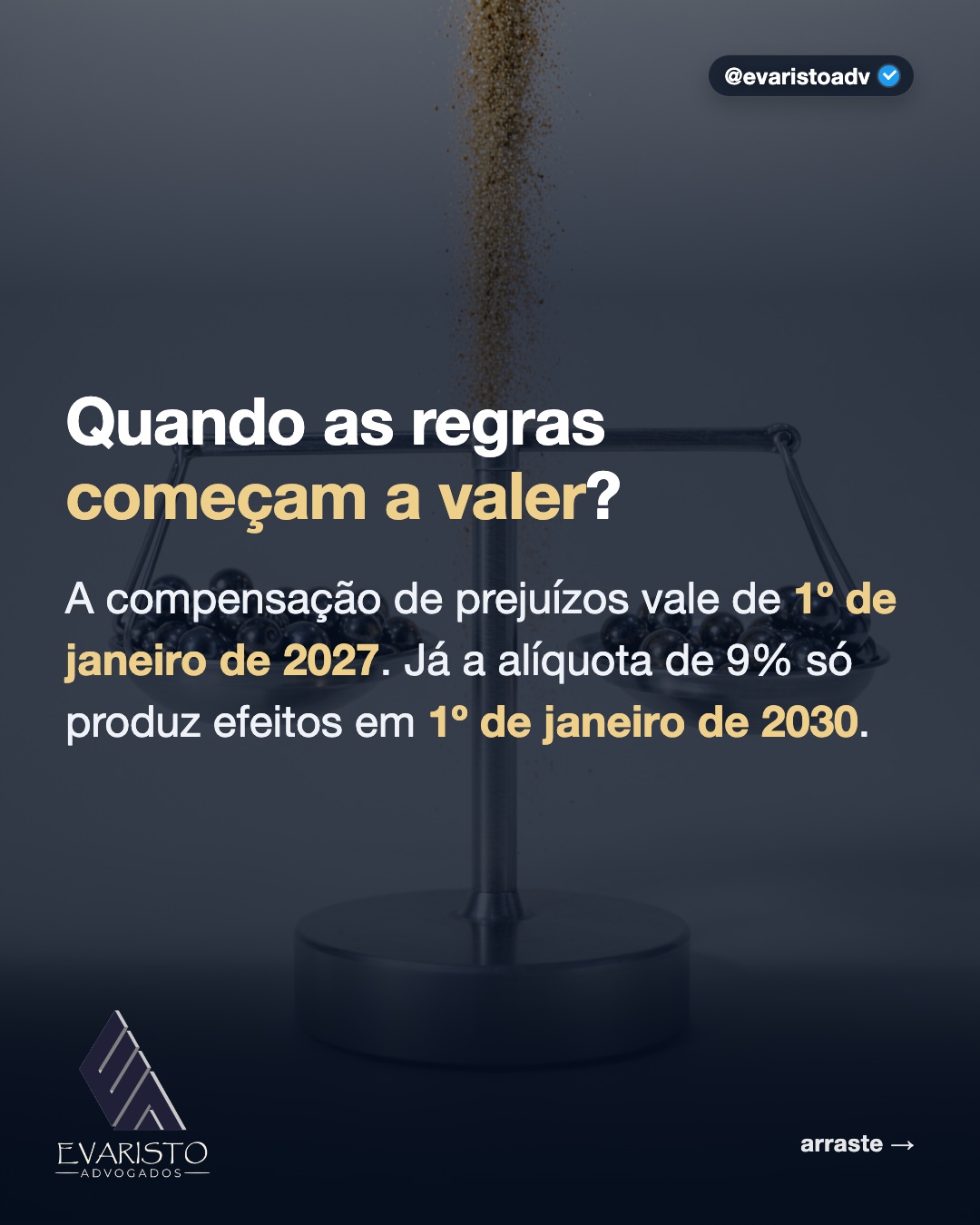 Arte 6 — Quando as regras começam a valer?
