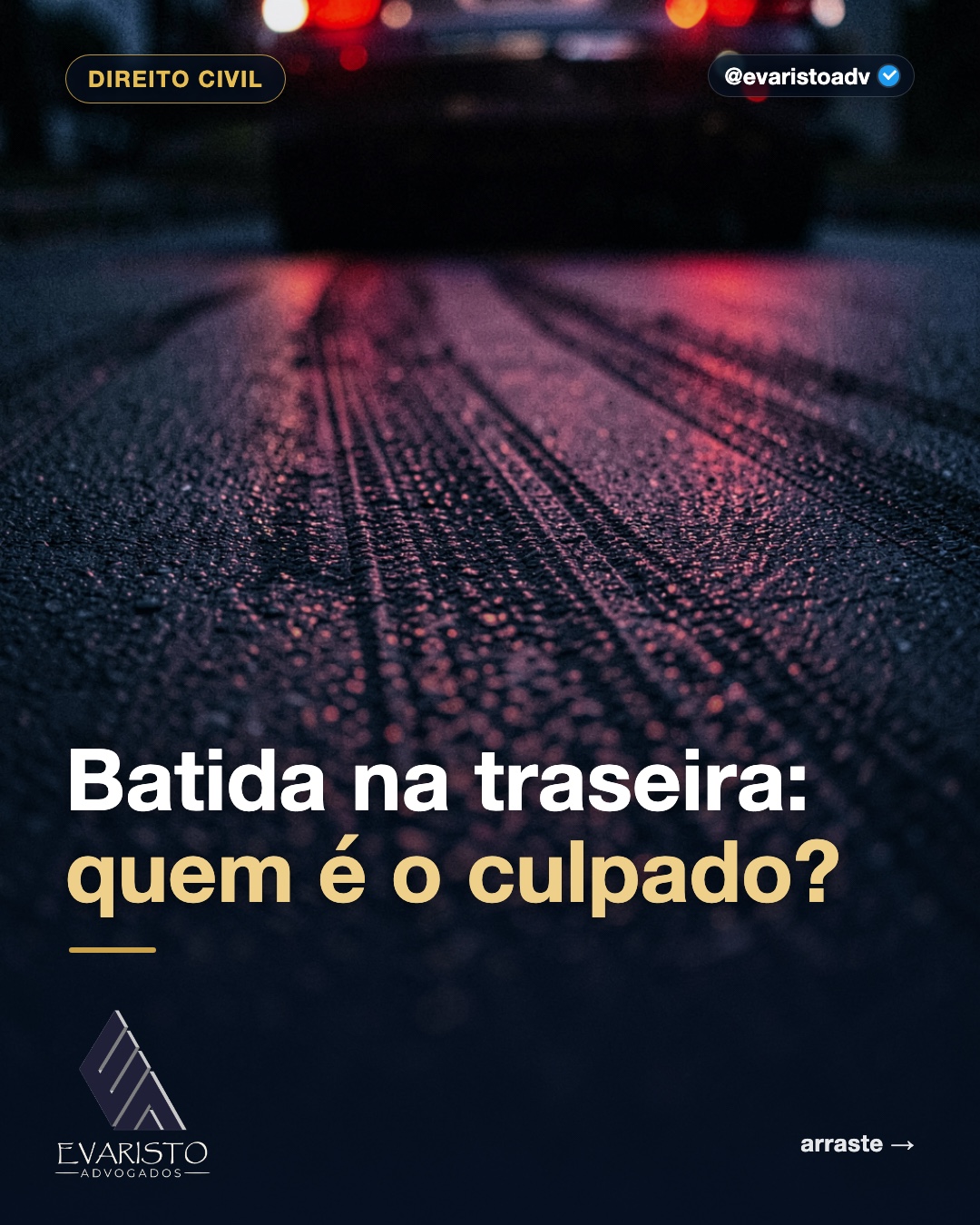 Capa do carrossel — Batida na traseira: quem é o culpado?