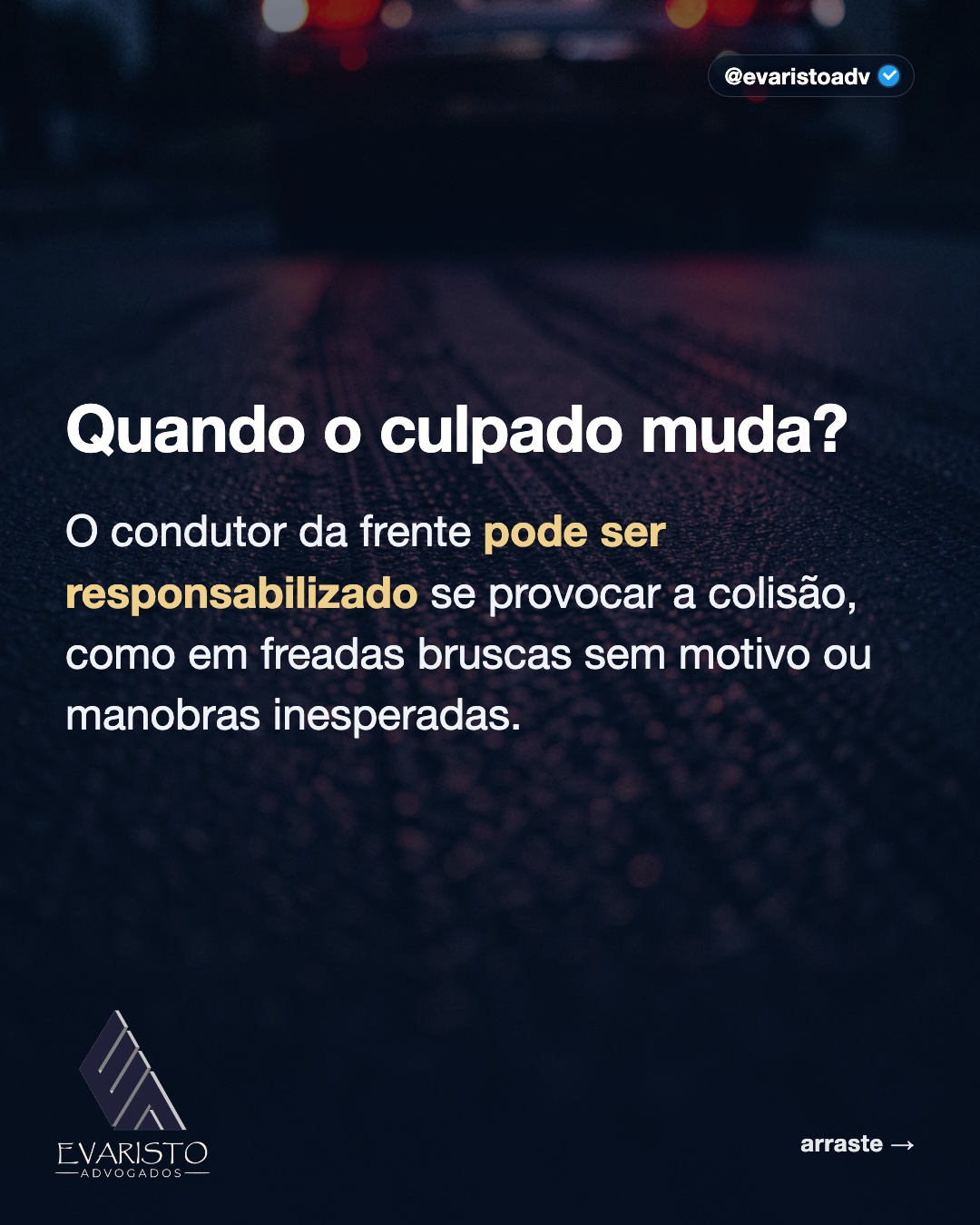 Arte 4 — Quando o culpado muda?