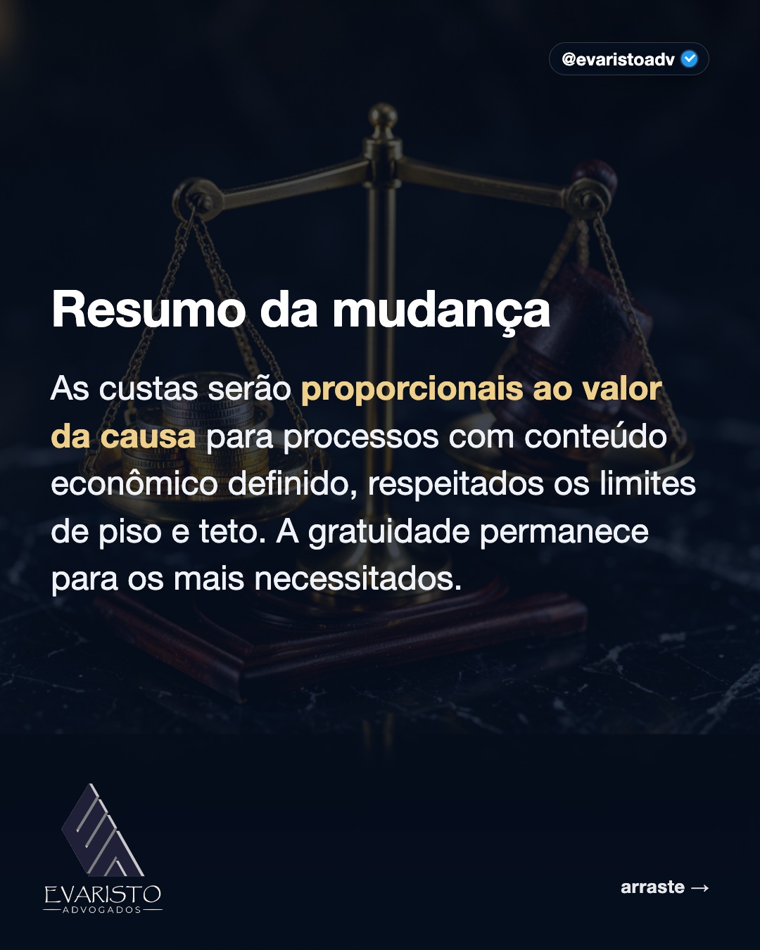 Arte 7 — Resumo da mudança