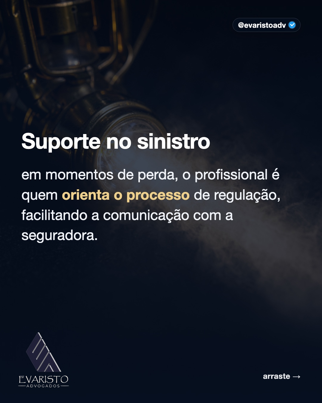 Arte 4 — Suporte no sinistro