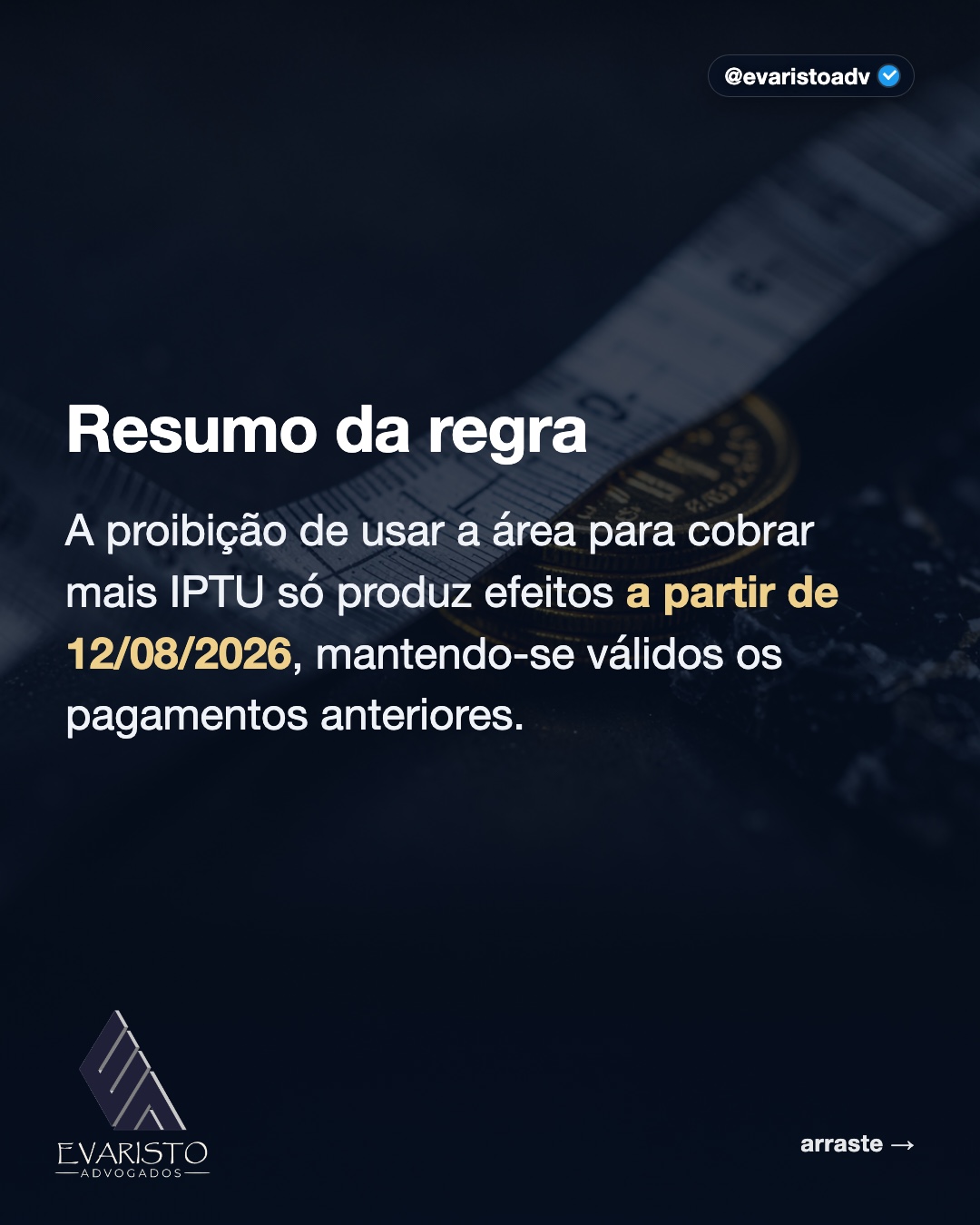 Arte 6 — Resumo da regra