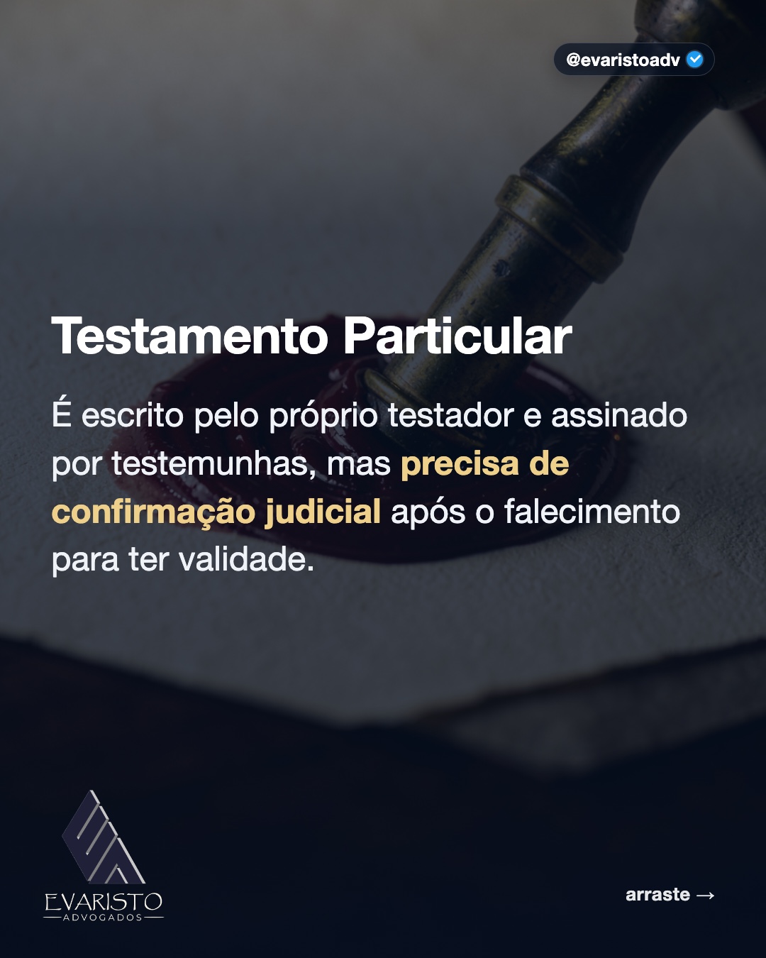 Arte 3 — Testamento Particular