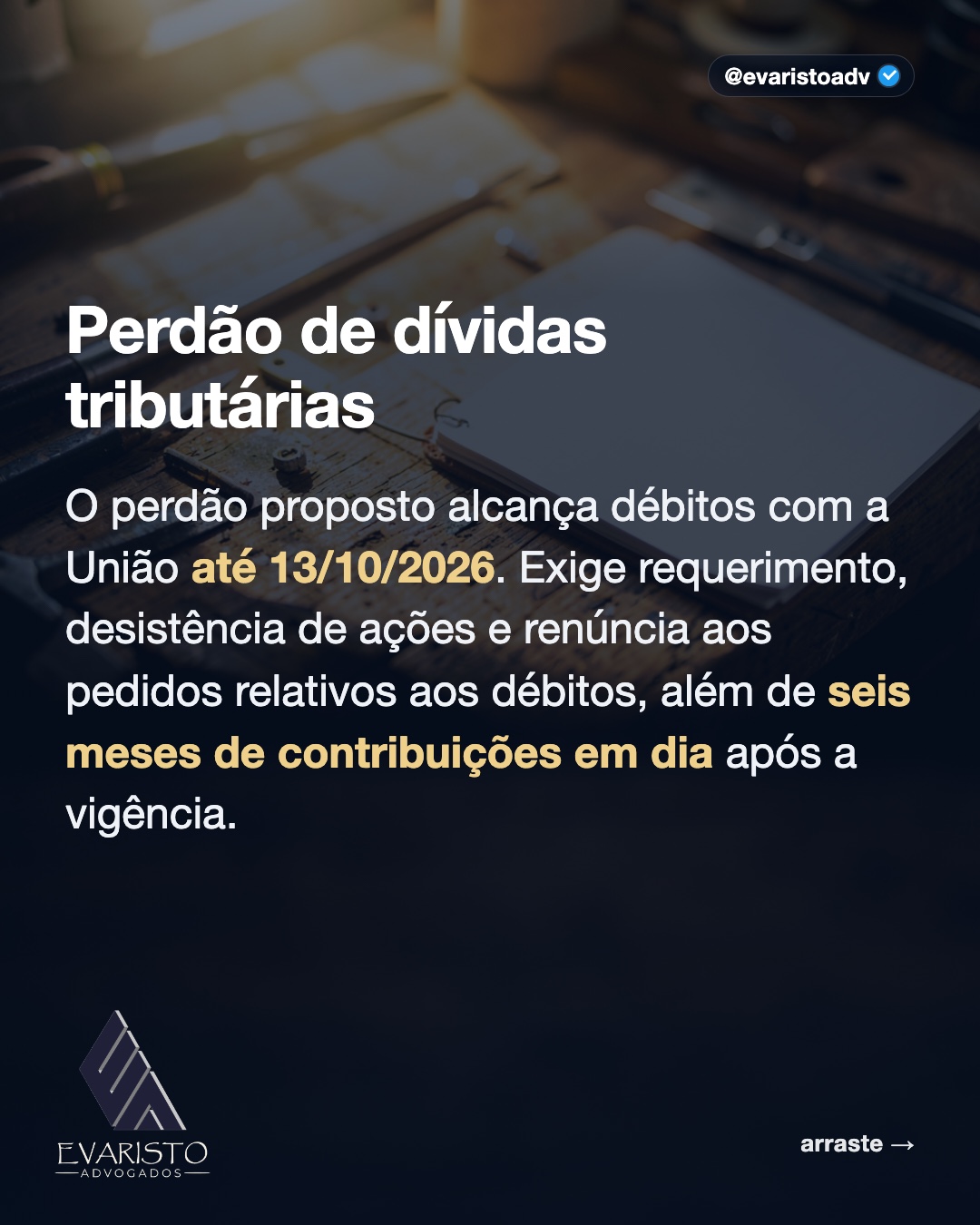Arte 2 — Perdão de dívidas tributárias